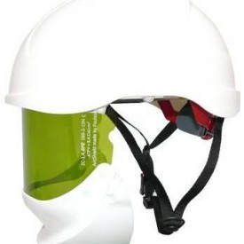 Helmet with integrated Arc shield