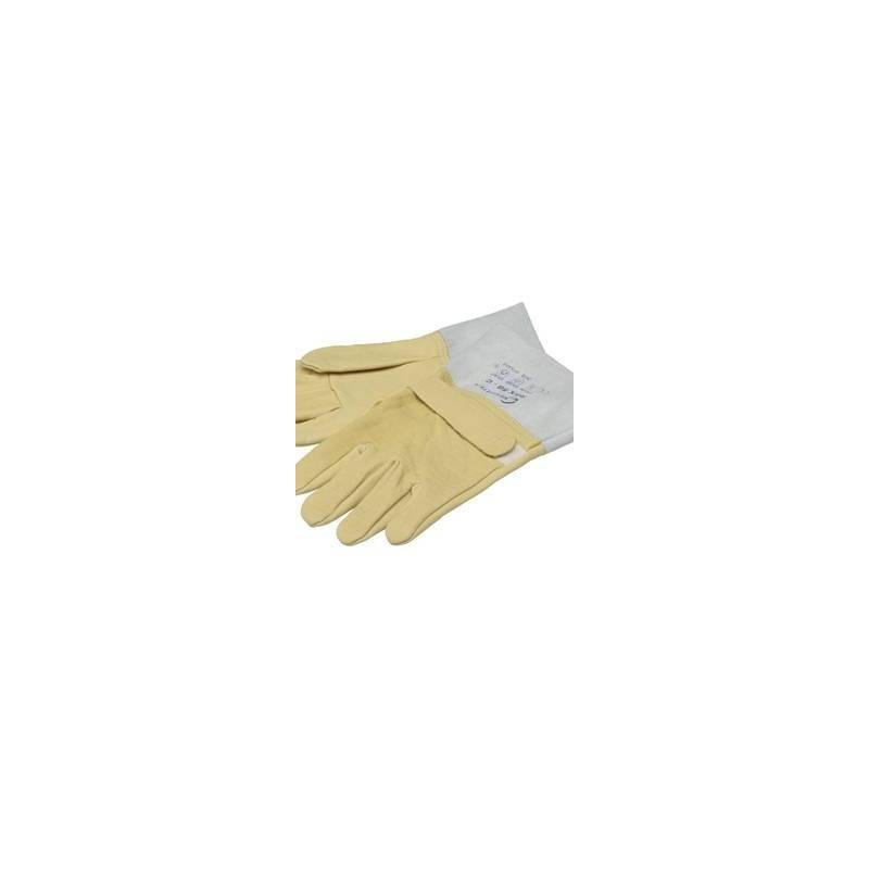 Pair of leather overgloves for insulating gloves, size A