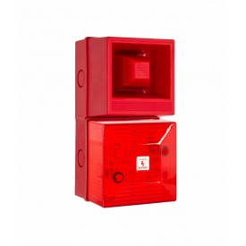 YL40/L50/R/RN/WR - combiné sirène/flash 115Vca rouge 5J 108dB IP65