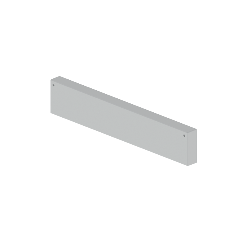 Grey RAL7038 closure end cap 100x600 U48X