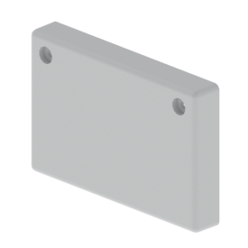 Grey RAL7038 closure end cap 60x100 U48X