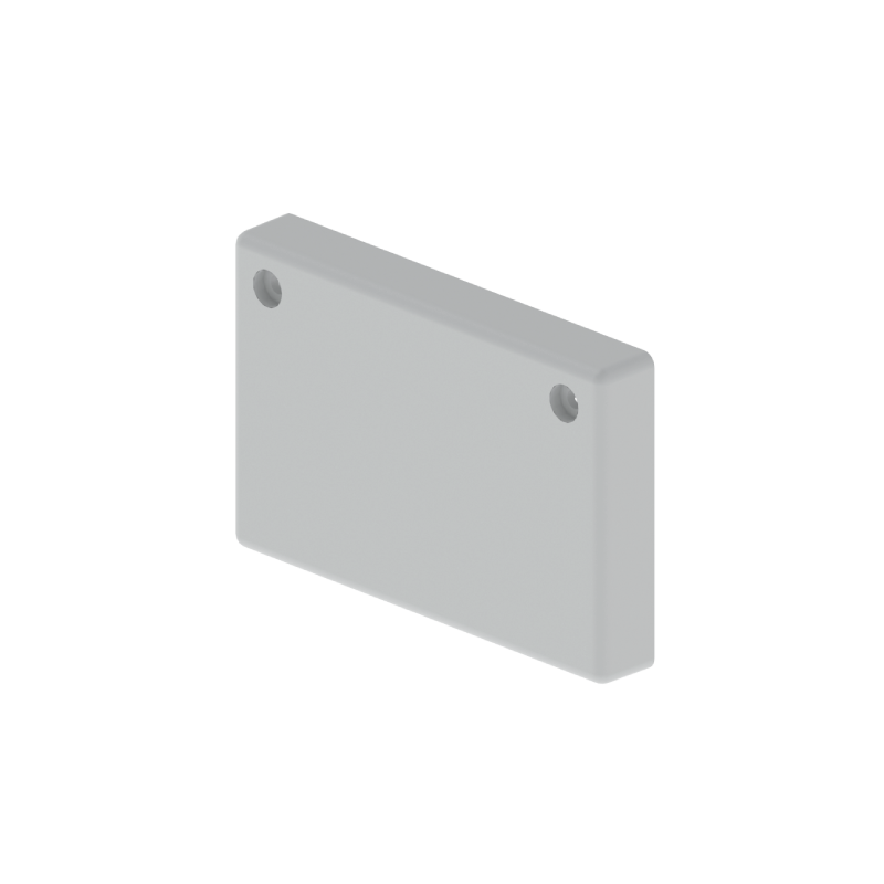 Grey RAL7038 closure end cap 60x100 U48X