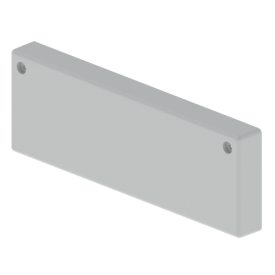 Grey RAL7038 closure end cap 60x200 U48X