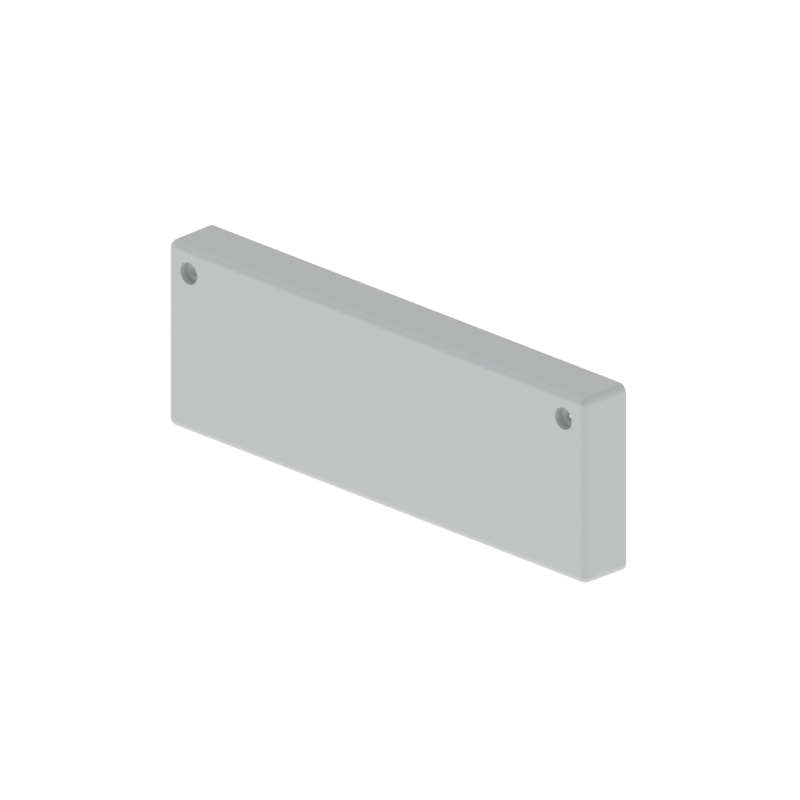 Grey RAL7038 closure end cap 60x200 U48X