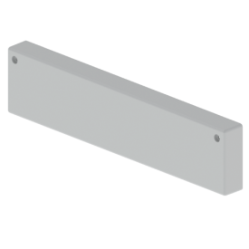 Embout de fermeture gris RAL7038 60x300 U48X