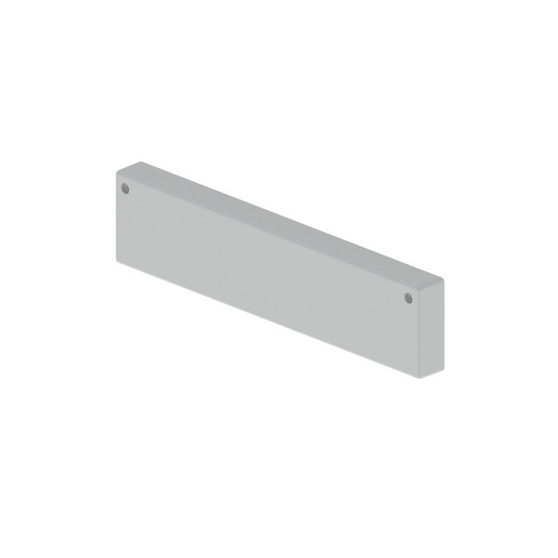 Grey RAL7038 closure end cap 60x300 U48X