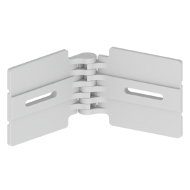 Horizontal grey hinge RAL7035 135 U23X