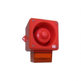 YL50/D50/A/RF/WR - Combined Siren/Flash 24Vdc Orange 5J 112dB IP66