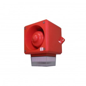 YL50/D50/C/RF/WR - Combined Siren/Flash 24Vdc Clear 5J 112dB IP66