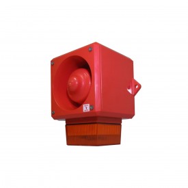 YL50/F50/A/RF/WR - Combined Siren/Flash 48Vdc Orange 5J 112dB IP66