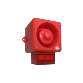 YL50/F50/R/RF/WR - combiné sirène/flash 48Vcc rouge 5J 112dB IP66