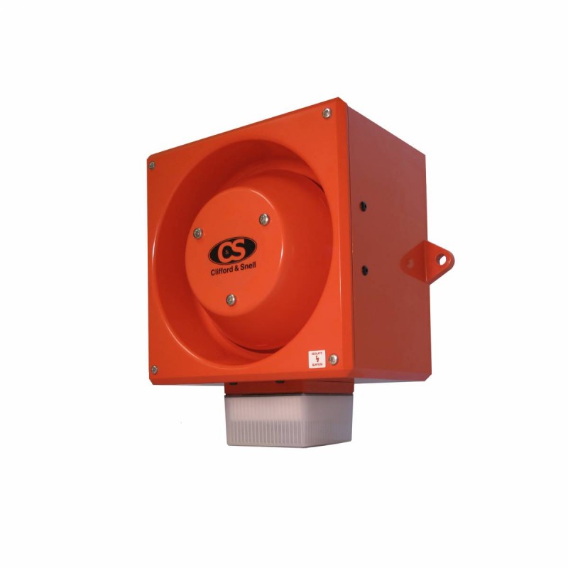 YL80/D50/O/RF/WR - Combined siren/flash 24VDC opal 5J 116dB IP66