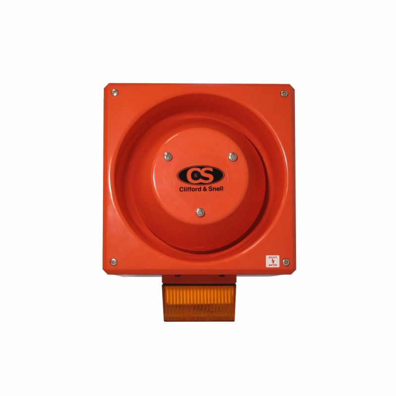 YL80/F50/A/RF/WR - Combined siren/flash 48VDC orange 5J 116dB IP66