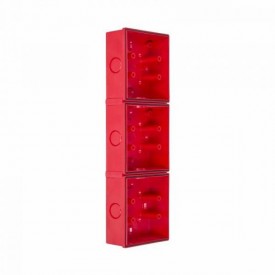 Module triple - boitier arrière/back box rouge