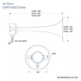 Acoustic Horn TDE 450 - 307Hz - EX II2GD - 125dB - IP66