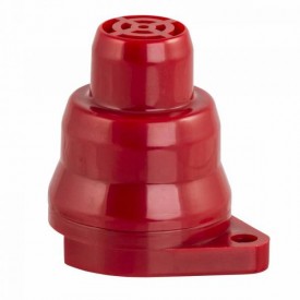 Surface Mount Buzzer - Red - 10-28VDC - 90dB - IP34 - Trumpet Head