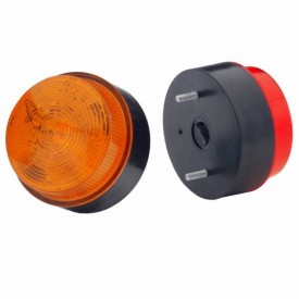 KMLED 75 ROUND Orange 10-100VDC 12 LEDs IP67